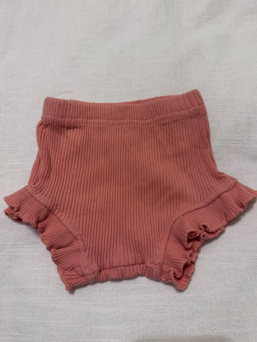 Little One Shop Girls Ribbed Skirted Bodysuit Dusty Rose Pink 3M - Picture 3 of 3